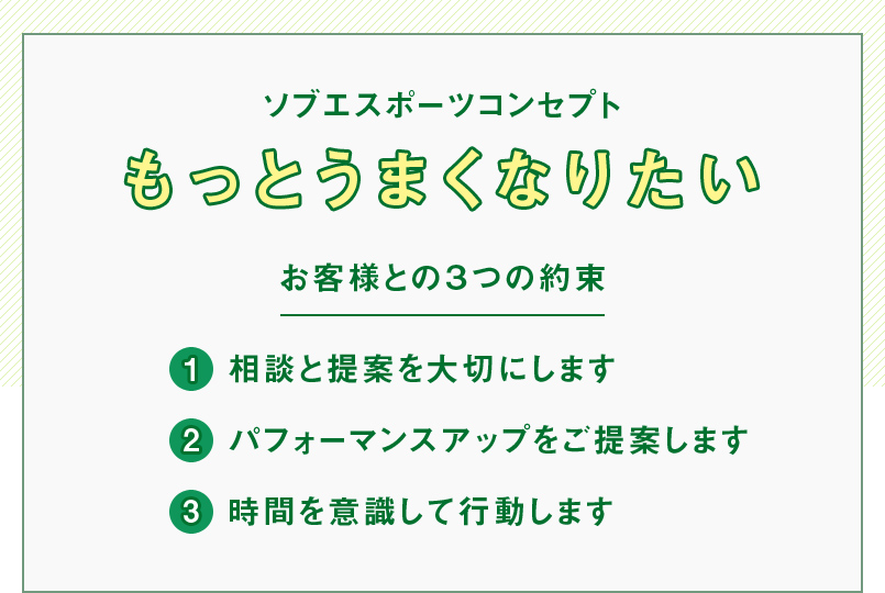 ソブエスポーツコンセプト　もっとうまくなりたい